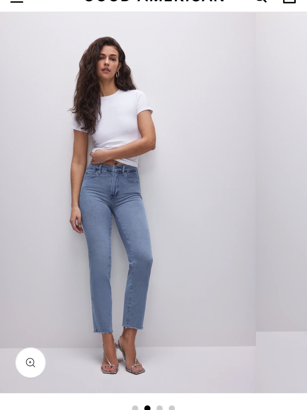 Good American GOOD LEGS STRAIGHT SPLIT POCKETS | BLUE449
